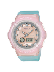 Baby G Watches: Baby-G | Casio Coastal Pink/Blue Analog-Digit BGA-280-4A3  SALE