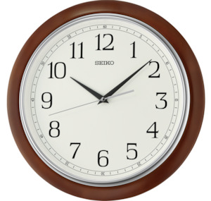 Seiko Brown/Wooden Wall Clock - QXA813-B