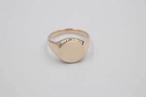 9ct Gold Solid Signet Ring