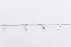 Stg Silver Bracelets: Stg Silver Anklet 25 to 29cm IRA40