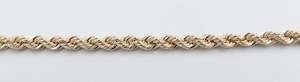 9ct Gold Italian Rope Bracelet 19cm 80HVC91/4 19cm