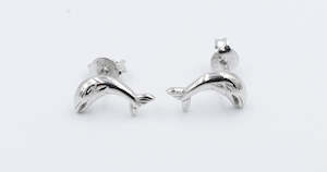 Stg Silver Earrings: Stg Silver Whale Studs