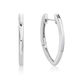 Stg Silver Marquise Shape Huggies