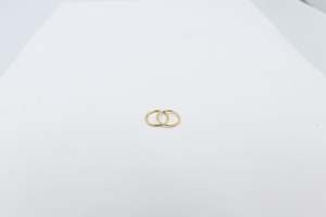 Fashion Jewellery: Gold Plated Hinge Slippers 12mm