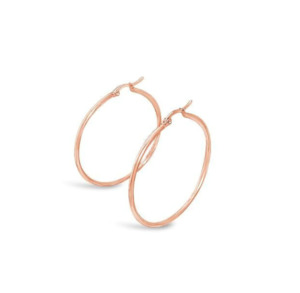 Fashion Jewellery: FV Hooplah Rose Gold Round 50 mm - HOPR-E50