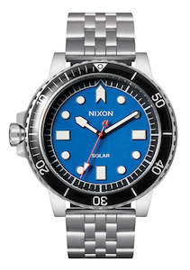Nixon Stinger 44 Solar Silver/Blue Watch - A1402-5236-00