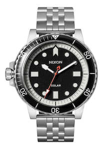 Nixon Stinger 44 Solar Silver/Black Watch - A1402-5233-00