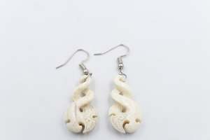 Whalebone: WhaleBone Double Twist Earrings MPE02