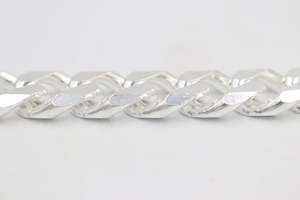Silver Heavy Curb Link Chain   IR13