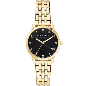 Ted Baker: Ted Baker Fitzrovia yellow  Gold-Tone Ladies Watch BKPFZS405