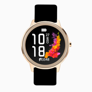 Sekonda Watch: Sekonda Rose/Gold/Black Smart Flex Watch - SK40444