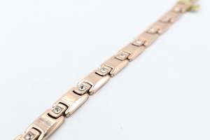 Rose Gold Plated High tech Ceramic Hematite Health Bracelet M02