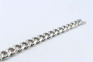 Stainelss Steel Curb Link Bracelet 21cm GP10