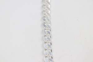 Stg Silver Heavy Curb Link Chain IR5