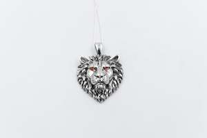 Stg Silver Pendents: Stg Silver Lions Head Pendent IRP02