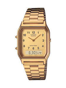 Casio Gold Vintage Digital Watch - AQ230GA-9B