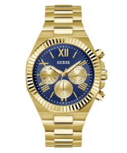 GUESS Mens Equity Gold Tone Multi-function Watch GW0703G6