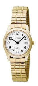 Olympic: OLYMPIC SWISS LADIES ROUND GOLD 12 FIGURE DIAL GOLD 83034