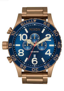 Nixon Men's 51-30 Chrono Desert Gold / Arles Blue - A1389-5301-00