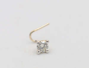 9ct Gold Genuine Diamond Nose Stud 0.10ct