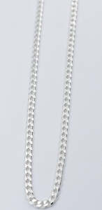 Stg Silver Curb Link Chain  IRA45