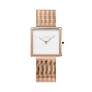 Obaku Denmark: Obaku Ladies Kvadrat - Rose V236LXVIMV