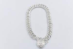 Stg Silver Handmade Double Curb Bracelet SYBA74