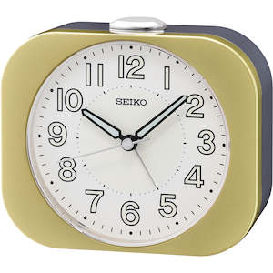 Clocks: Seiko Bedside Alarm Clock QHE206-G