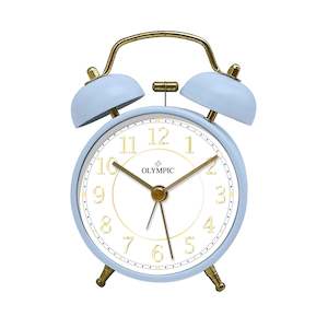 Alarm Clocks: Olympic Twin Bells Alarm Clock - Blue