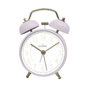 Olympic Twin Bells Alarm Clock - Purple