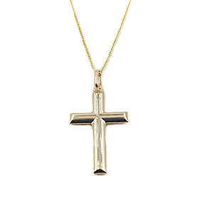 9ct Gold Cross 32mm 32PCV023