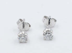 9ct White Gold Set Lab Diamond Stud Earrings TDW 0.80t SYE996