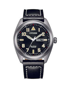 Citizen Gents Titanium Eco Drive with Strap WR100 BM8560-29E