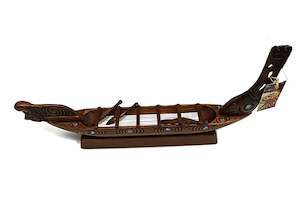 Maori Arts: Wooden Waka Iti  60cm