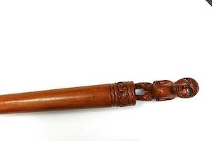 Maori Arts: Wooden Walking Stick