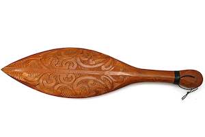 Maori Arts: Wooden Hanging paddle WA036