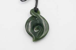 New Zealand Greenstone Twist Koru HPN10