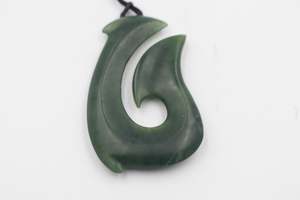 New Zealand Greenstone Fish Hook PT9