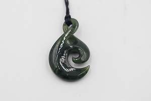 Greenstone Carving Collection: New Zealand Greenstone Koru Twist C13353