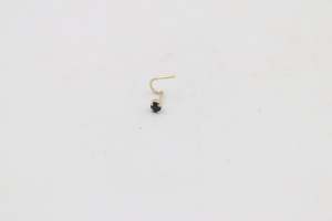 Gold Nose Studs: 9ct Gold Genuine Saphhire Nose Stud