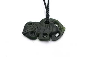 New Zealand Greenstone Hei Tiki 48mm WGNZJKI704048