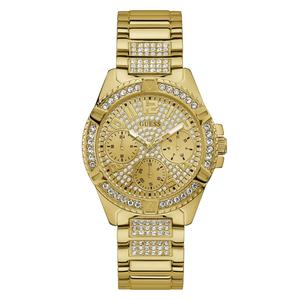Guess Watches: Guess Ladies Frontier Gold Watch - W1156L2
