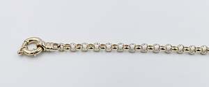 Gold Bracelets: 9ct Gold Solid Belcher Bracelet 19cm 5CH319TB