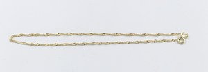 9ct Gold Singapore Twist Anklet 9YSNG30