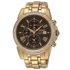 Seiko Mens Le grand Sport Diamond Set Watch - SSC314P-9