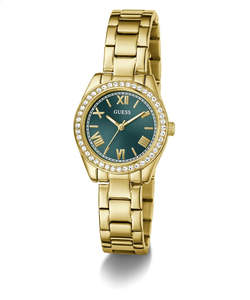 GUESS Ladies Mini Luna Gold Tone Watch GW0841L9