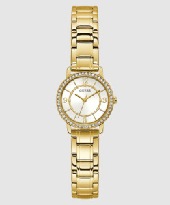 Guess Ladies Melody Gold Crystal Watch - GW0468L2