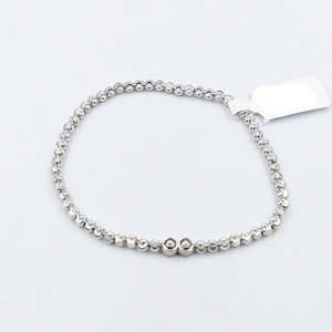 Stg Silver Bracelet stretchy IRA211