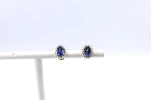 14ct Gold Sapphire and Diamond Studs SKE33612