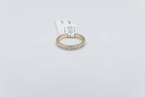Gold Ladies Rings: 10ct Yellow Gold Lab Grown Princess Cut Diamond Eternity TDW 1.2ct